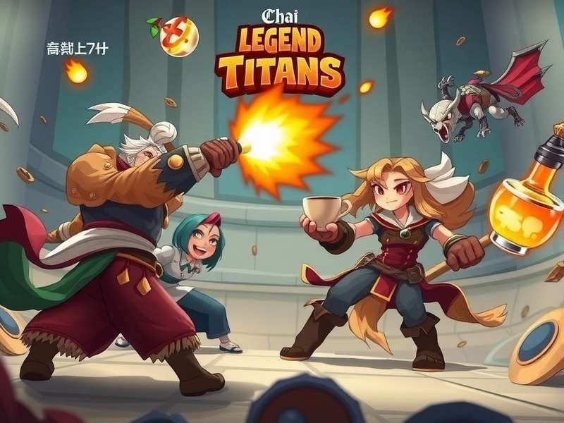 Chai Legend Titans game hero image showing tea-themed characters